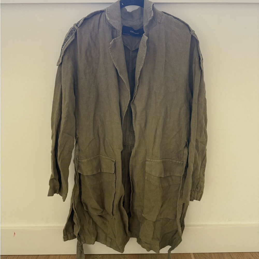 Zara Khaki Military Field Jacket